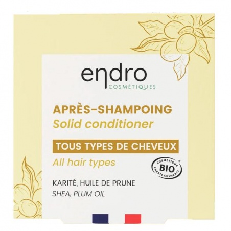 Après-shampoing solide - Monoï coco Endro Cosmétiques - Endro Cosmétiques