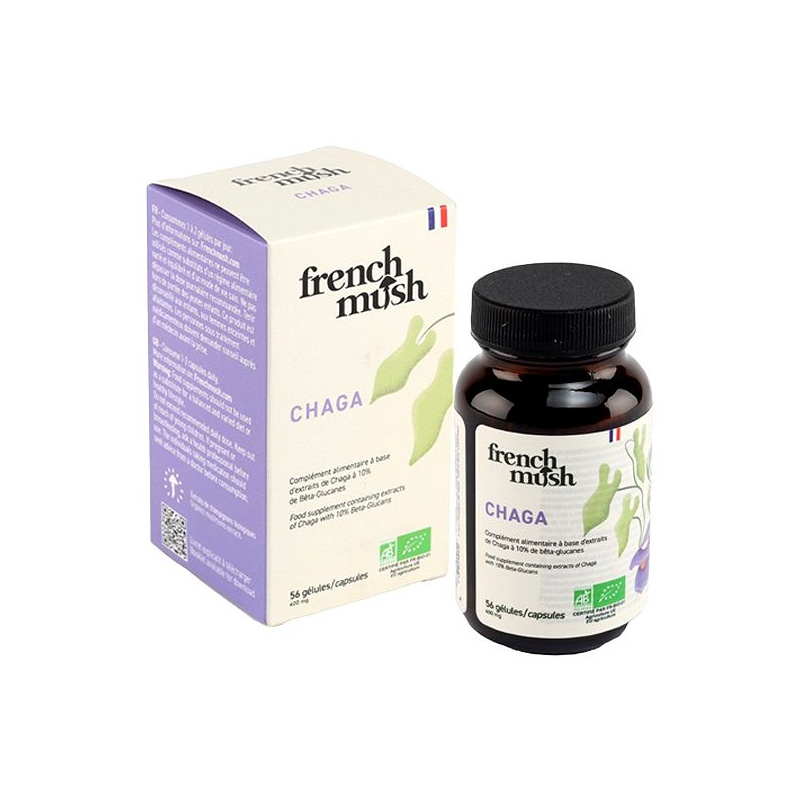 Chaga en gélules - Immunité & Antioxydant French Mush