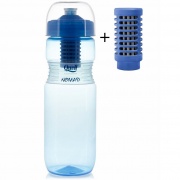 Pack Gourde filtrante Nomad 0,7L - Bleu + 1 filtre de rechange QUELL
