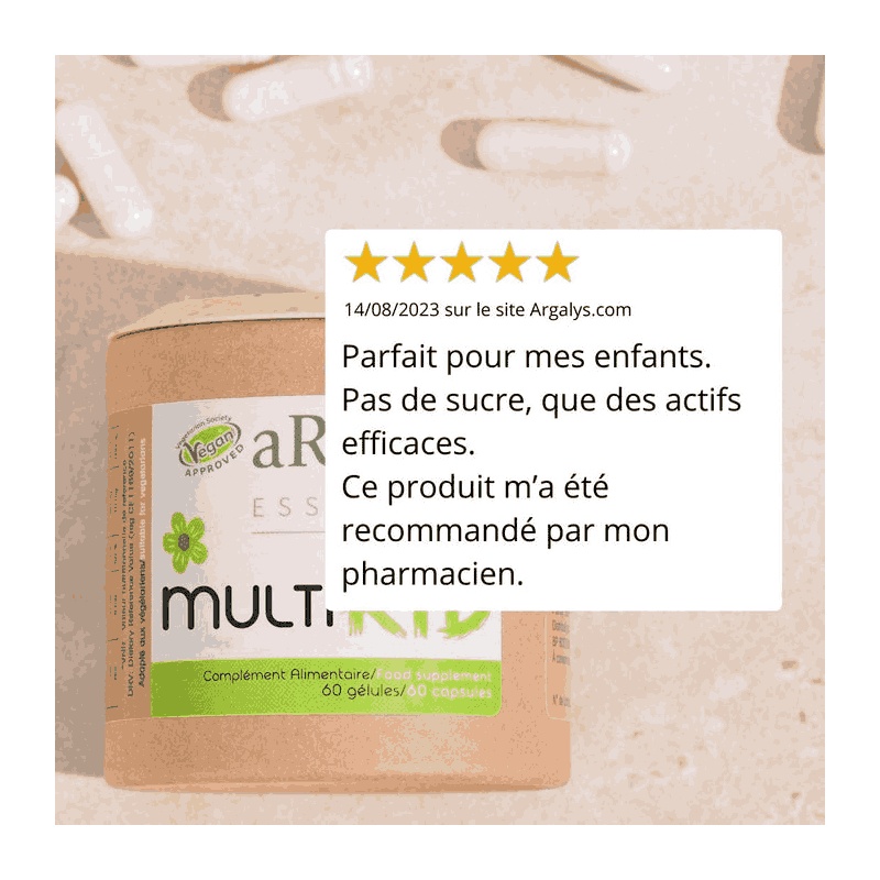Avis Multikid - Multivitamines enfants Argalys