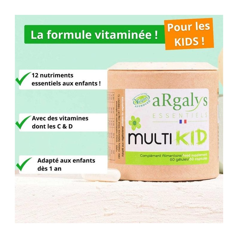 Vitamines pour enfants Multikid Argalys