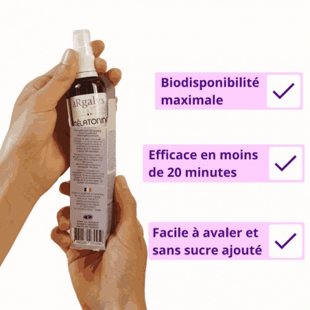 Avantages de la Mélatonine en spray Argalys