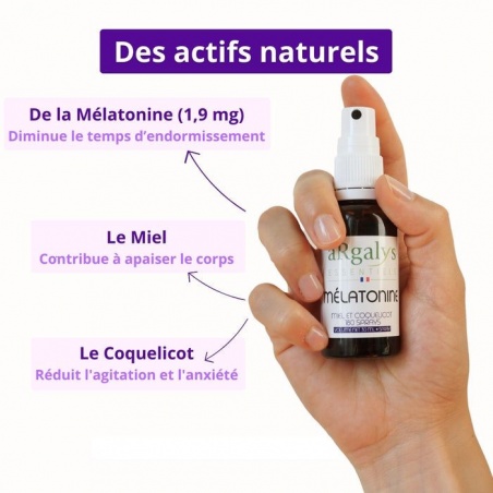 Mélatonine naturelle en spray Argalys