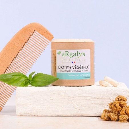 Biotine Végétale avec millet et acides aminés - 60 gélules Argalys