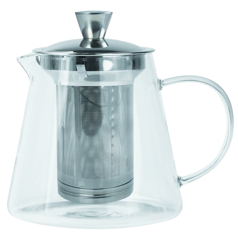 Théière Oolong en verre transparent 1,2 L Cristel