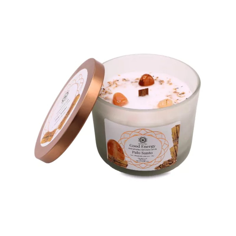 Bougie Energie Positive - Cornaline & Palo Santo - 256g Green Tree Candle