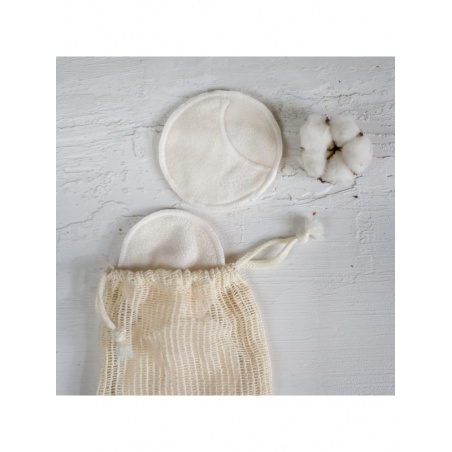 Lot de 4 coton démaquillant avec filet de lavage Croll & Denecke