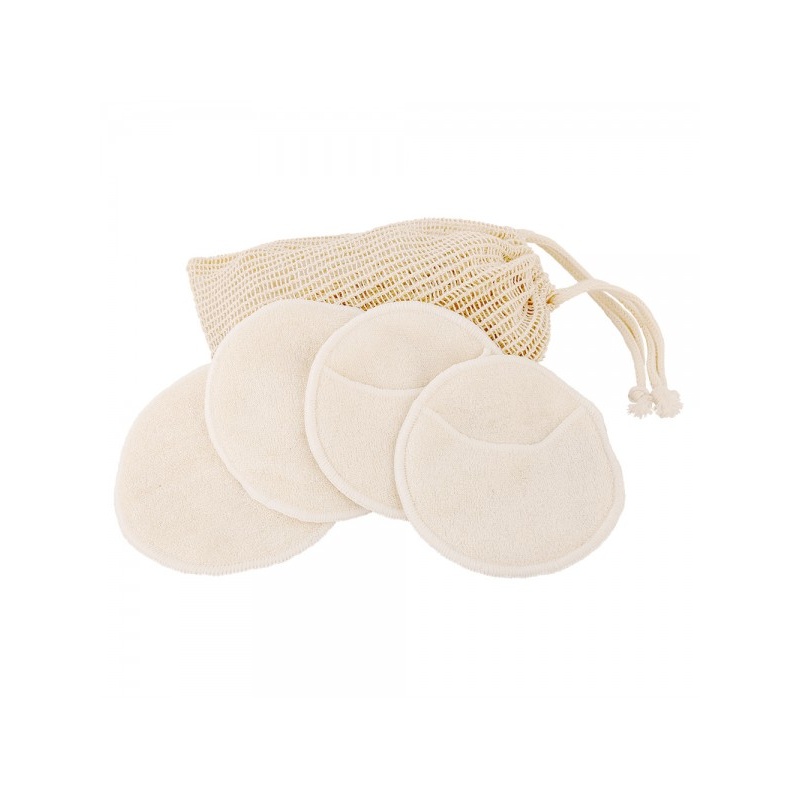 Lot de 4 coton démaquillant avec filet de lavage Croll & Denecke