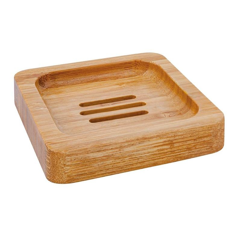 Porte-savon carré en bambou Croll & Denecke