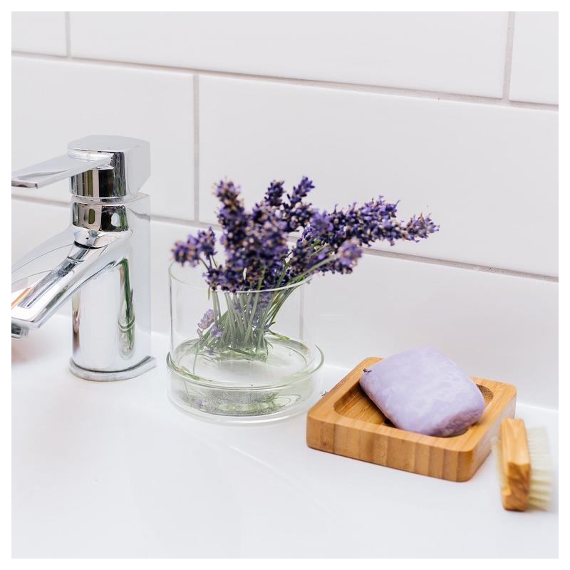 Porte-savon carré en bambou Croll & Denecke