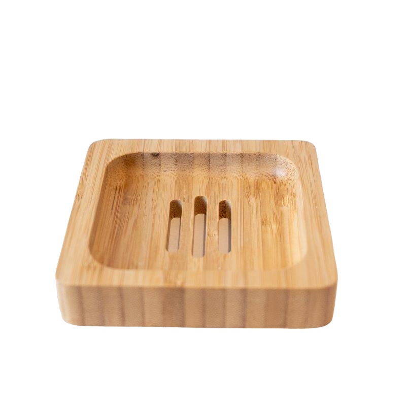Porte-savon carré en bambou Croll & Denecke