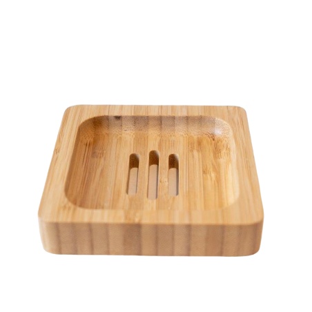 Porte-savon carré en bambou Croll & Denecke