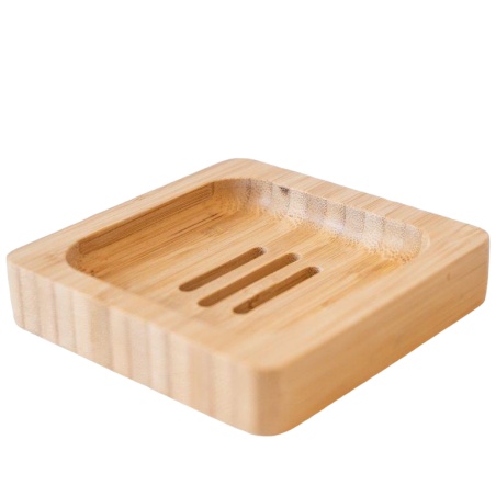 Porte-savon carré en bambou Croll & Denecke - Croll & Denecke