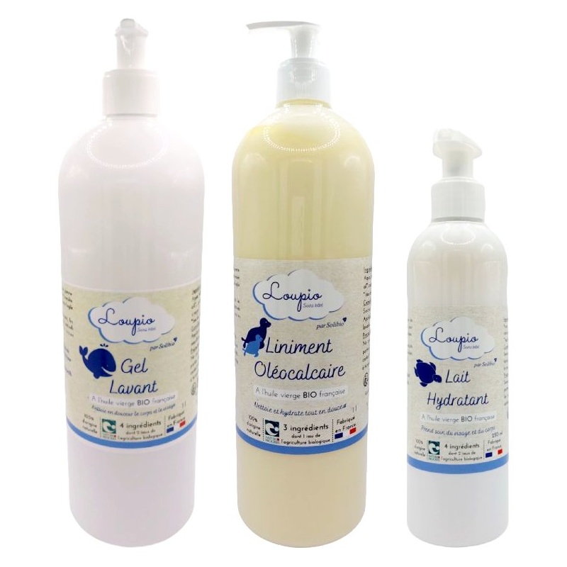 Routine de toilette bio pour bébé Solibio