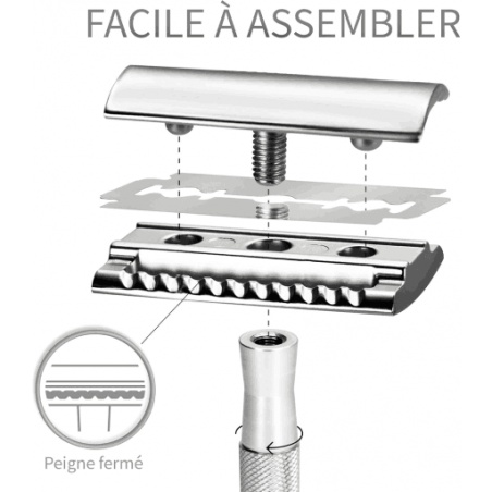 Rasoir de sûreté - gris Bambaw