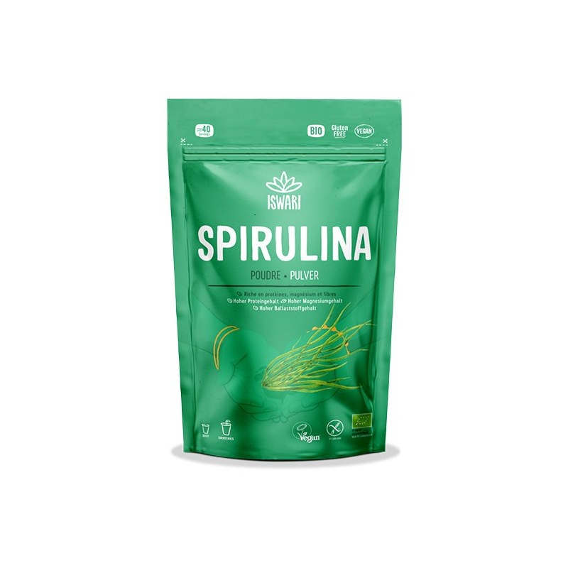 Spiruline bio en poudre Iswari 125 gr