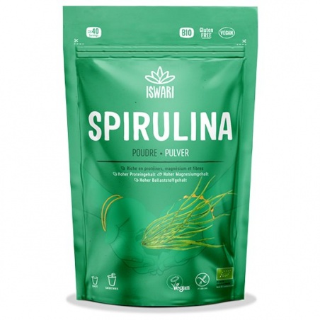 Spiruline bio en poudre Iswari 125 gr - Iswari