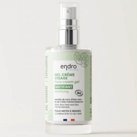 Gel Crème visage matifiant Endro Cosmétiques