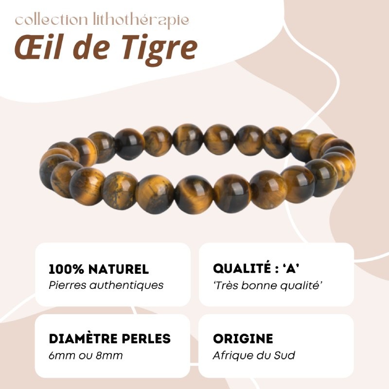 Bracelet Oeil de Tigre - Protection