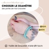 Bracelet lithothérapie taille perles