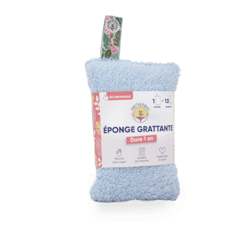Éponge lavable et grattante bleue Anotherway