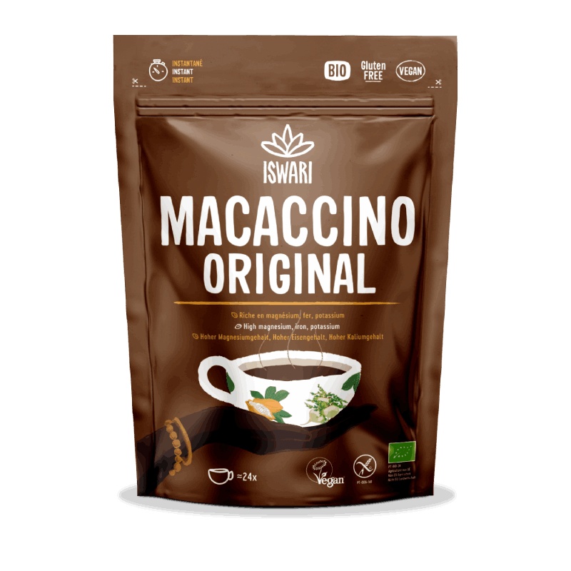 Macaccino original avec reishi bio Iswari