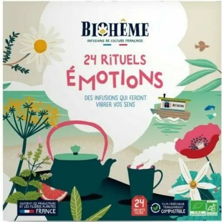 Calendrier de l'avent infusions - 24 rituels émotions Biohême - Biohême
