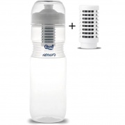 Pack Gourde filtrante Nomad 0,7L - Blanc + 1 filtre de rechange QUELL