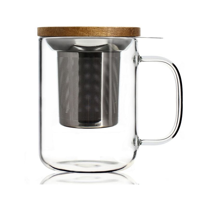 Tisanière en verre à double paroi GUSTAVE 450ml OGO Living