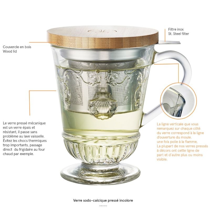 Tisanière Versailles avec infuseur La Rochère