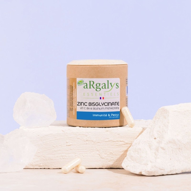 Zinc Bisglycinate - 60 gélules Argalys