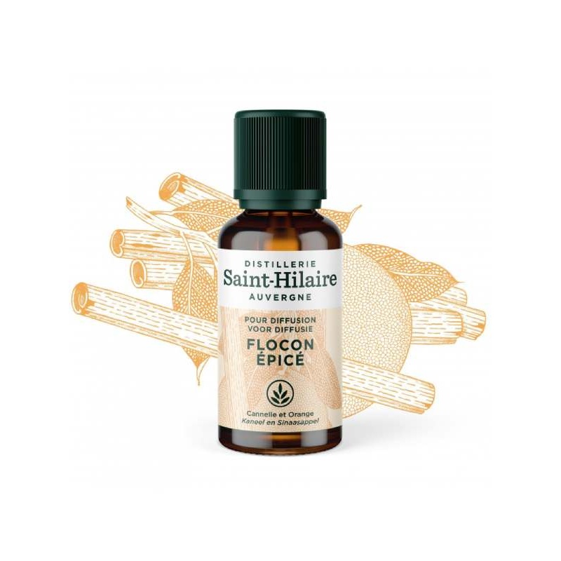 Synergie d'Huiles Essentielles à diffuser Flocon Epicé Distillerie Saint-Hilaire