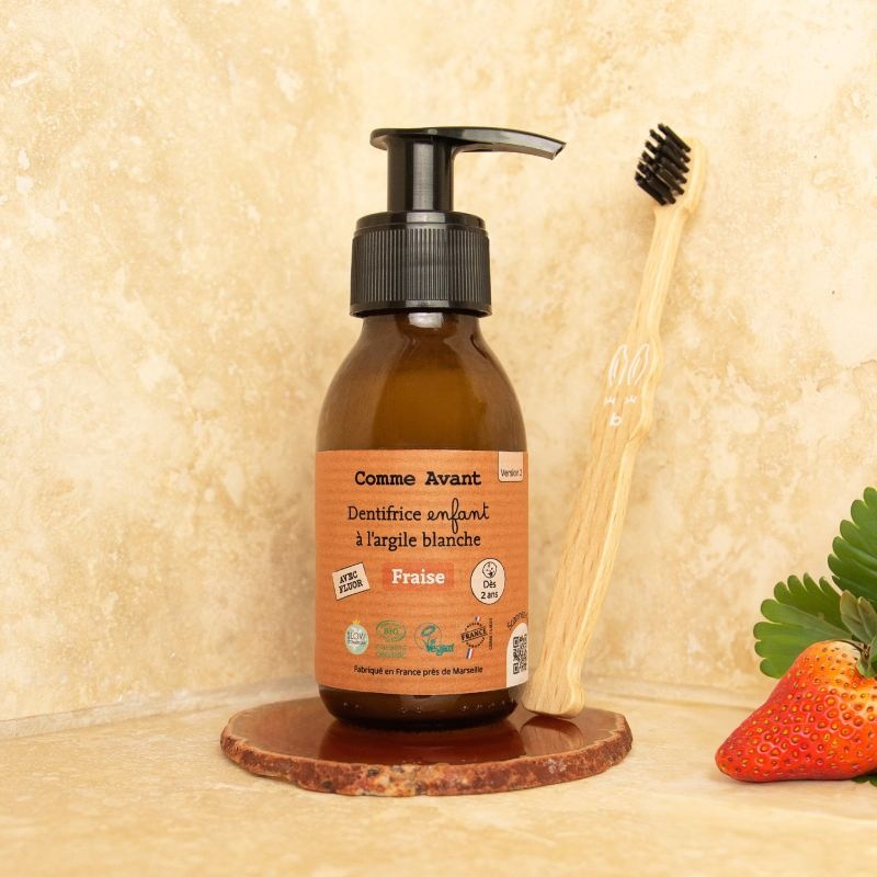 Dentifrice enfant à l'argile blanche - fraise Comme Avant