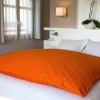  Édredon gonflant jacquard Orange 140 x 160 cm Manufacture Castex