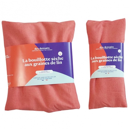 Bouillotte sèche déhoussable Rouille - Taille S  Dès Demain