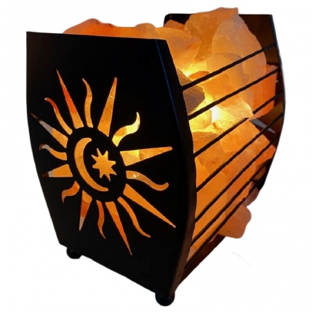 Lampe de Sel Panier Lune & Etoile Esoterra - Esoterra