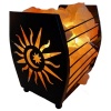 Lampe de Sel Panier Lune & Etoile