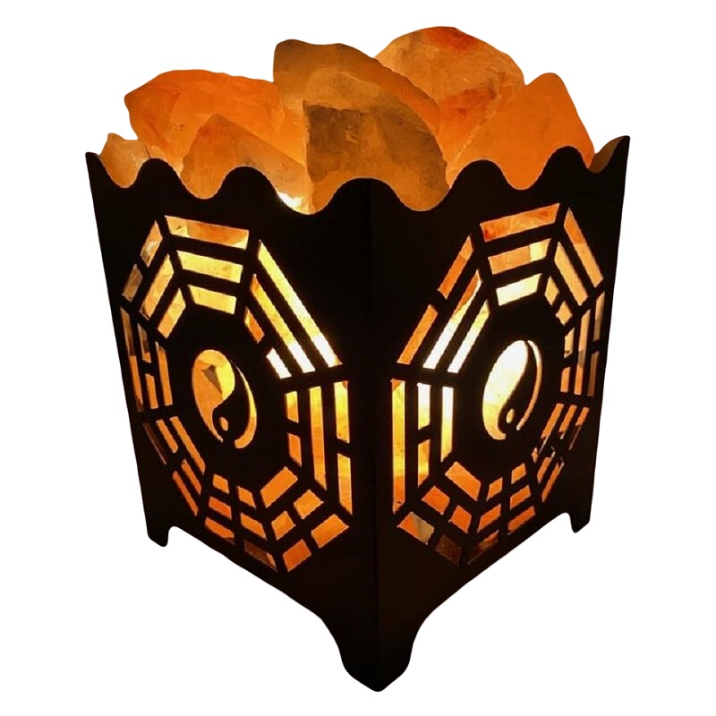 Lampe de Sel Panier Ying-Yang Esoterra