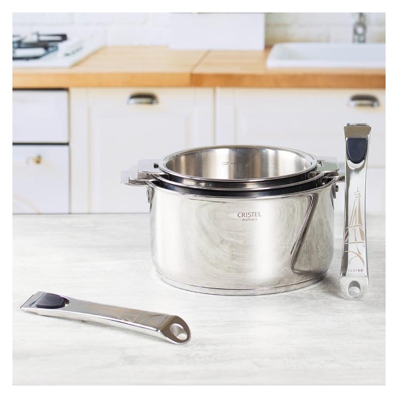 Poignée amovible en inox - édition limitée Tour Eiffel Cristel