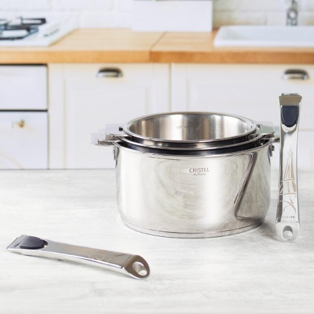 Poignée amovible en inox - édition limitée Tour Eiffel Cristel