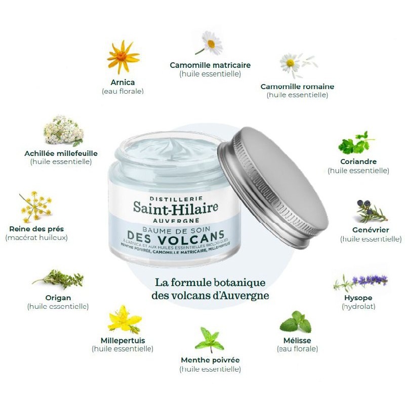 Baume des Volcans Bio, Muscles & Articulations Distillerie Saint-Hilaire