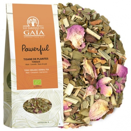 Tisane tonique Powerful - 100g Les jardins de Gaïa - Les jardins de Gaïa