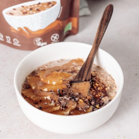 Porridge bio en poudre Super Petit Déjeuner - Cacao et Purée de Noisette Iswari