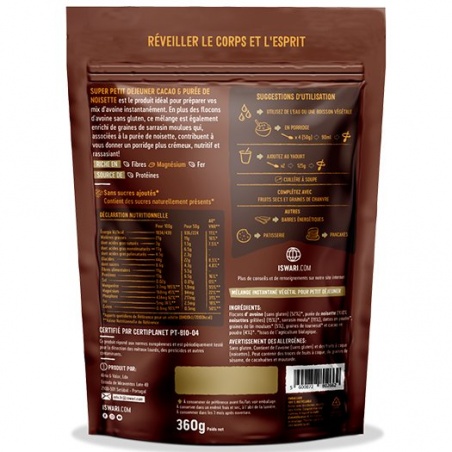 Super Petit Déjeuner - Cacao et Purée de Noisette Iswari