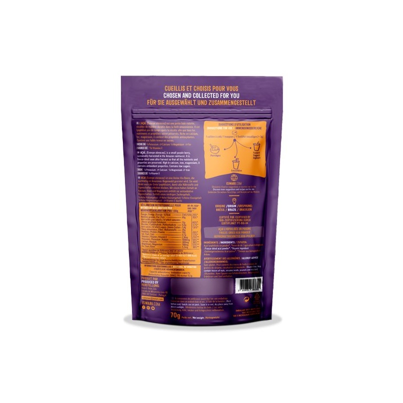 Açaï en poudre bio Iswari