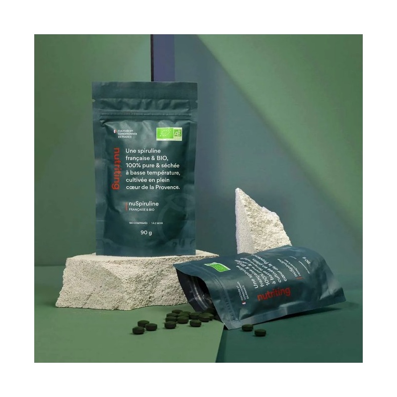 Spiruline Bio et cultivée en France - Nutriting