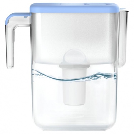 Carafe filtrante Ecosoft Slim bleu 
