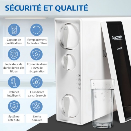 Avantages du Filtre à osmose inverse CROSS90 Ecosoft