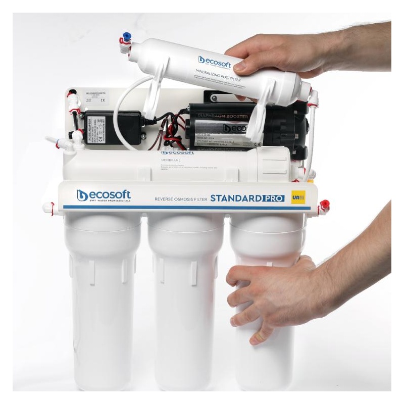 Osmose inverse STANDARD PRO avec pompe et minéralisation Ecosoft