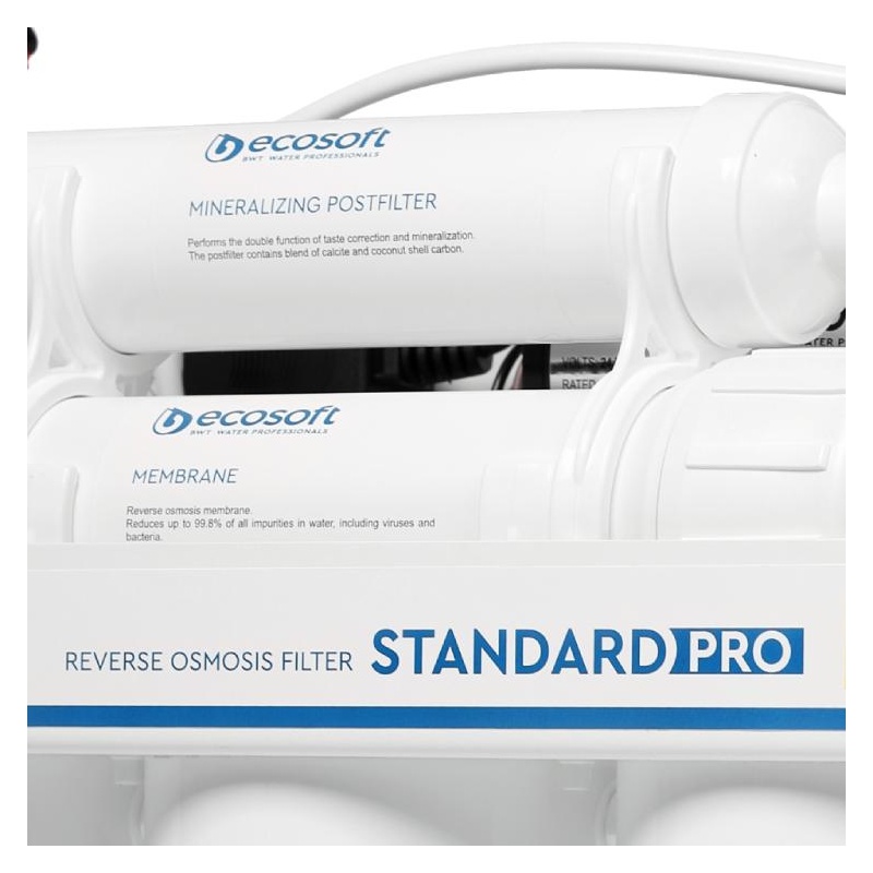 Osmoseur STANDARD PRO avec pompe et minéralisation Ecosoft